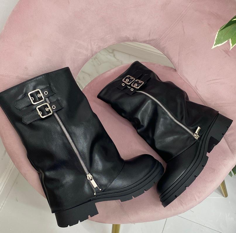 LOLA CRUZ Stivali Tronchetto Aureline In Pelle Neri Con Borchie 032T84BK - Foto 3