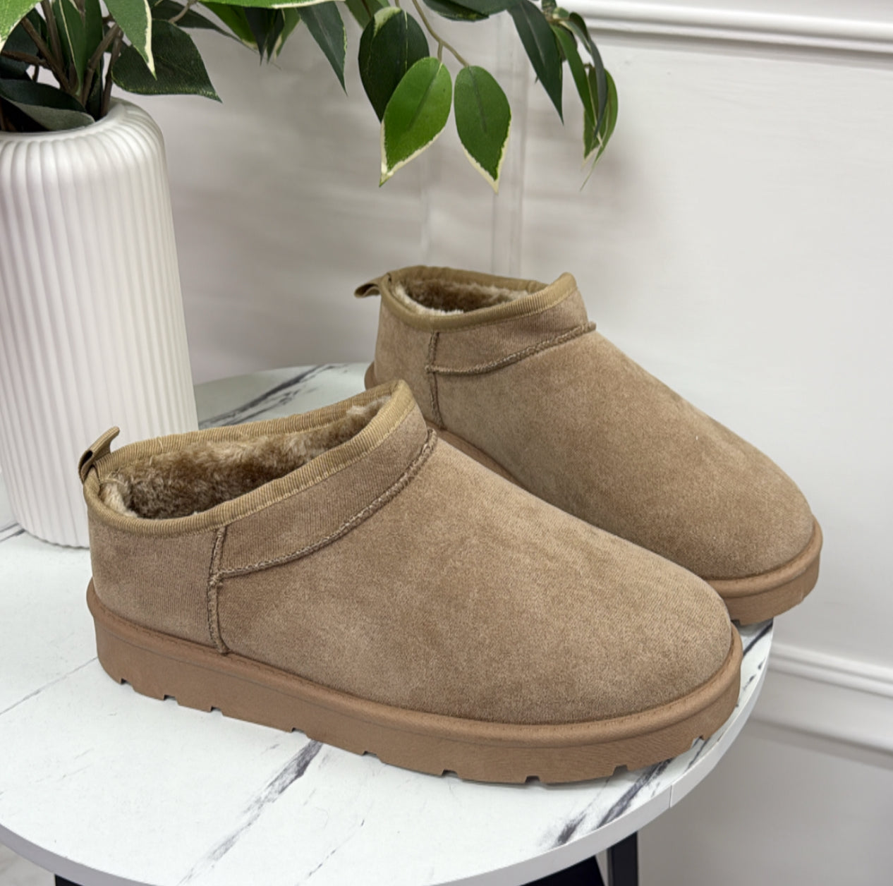 Nastya - Stivaletto Eskimo Boots Comodo Beige