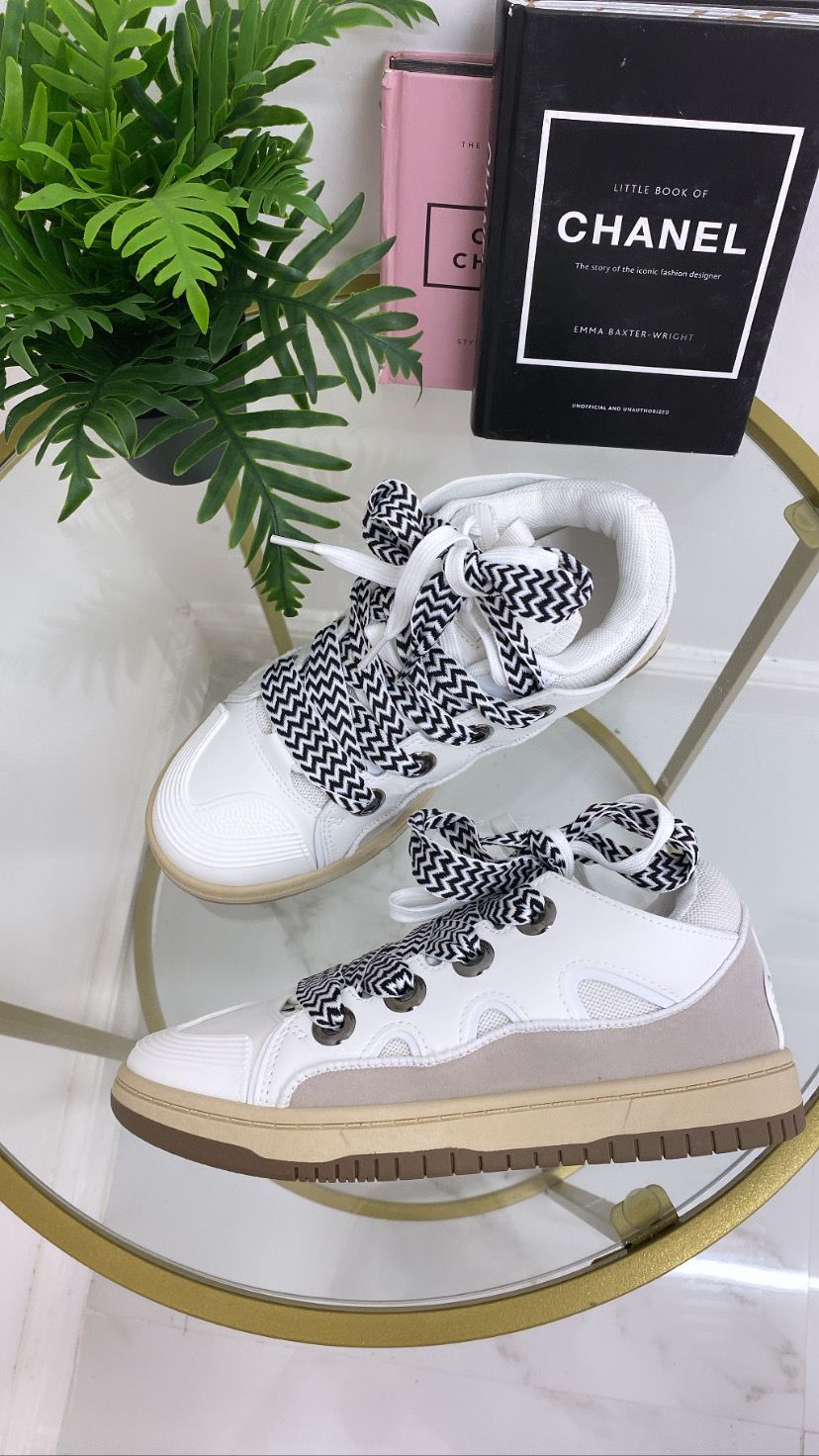 Lavy - Sneakers Donna Scarpe Ginnastica Lacci Multicolore Casual Comodo Bianco