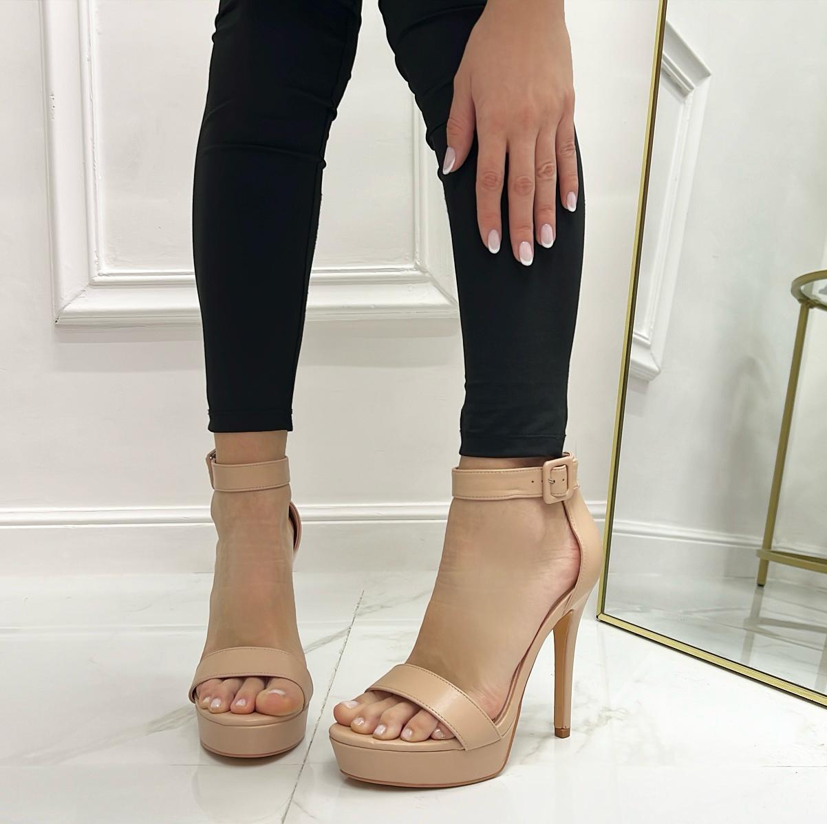 Calzature Tacchi Alti Beige Stivali Donna Stivali Tacchi Alti