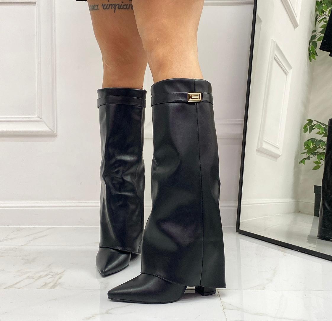 Stivali Tacchi Scarpe Donna Tacco Stivali Corti Donna Stivali