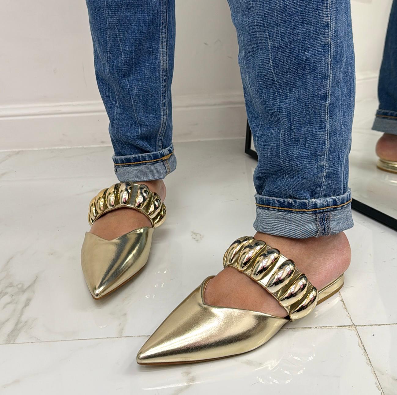 Scarpe Sabot Basse A Punta Elsa Décolleté Sabot Mules Tacco Donna