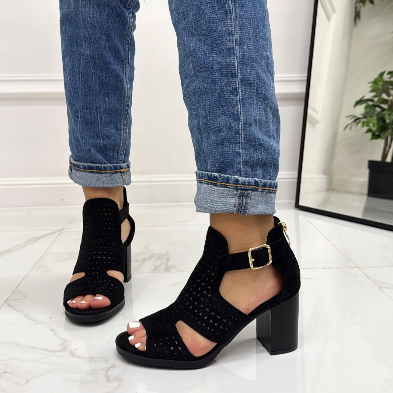 Sophie - Scarpa Donna Stivaletto Tacco Quadrato Nero