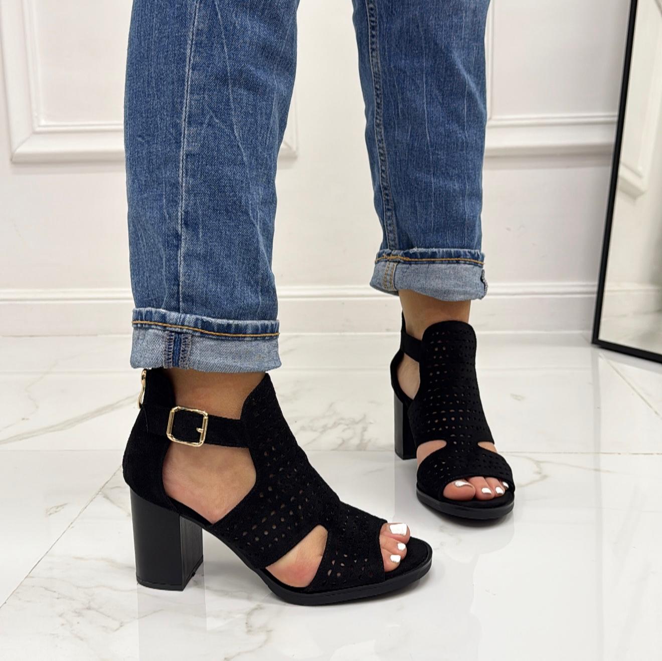Sophie - Scarpa Donna Stivaletto Tacco Quadrato Nero