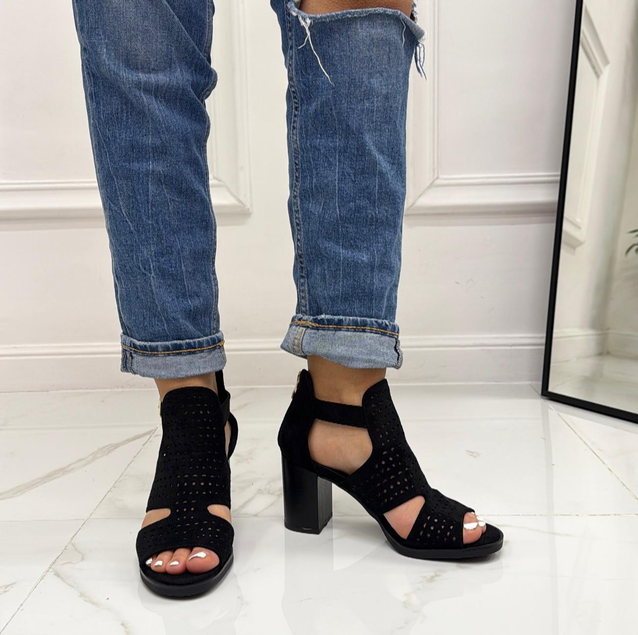 Sophie - Scarpa Donna Stivaletto Tacco Quadrato Nero