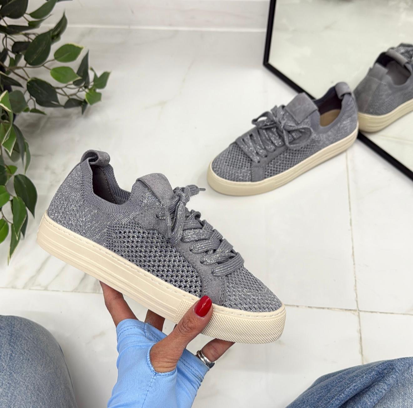 Bahija - Sneakers Donna Lacci Comode Casual Grigio
