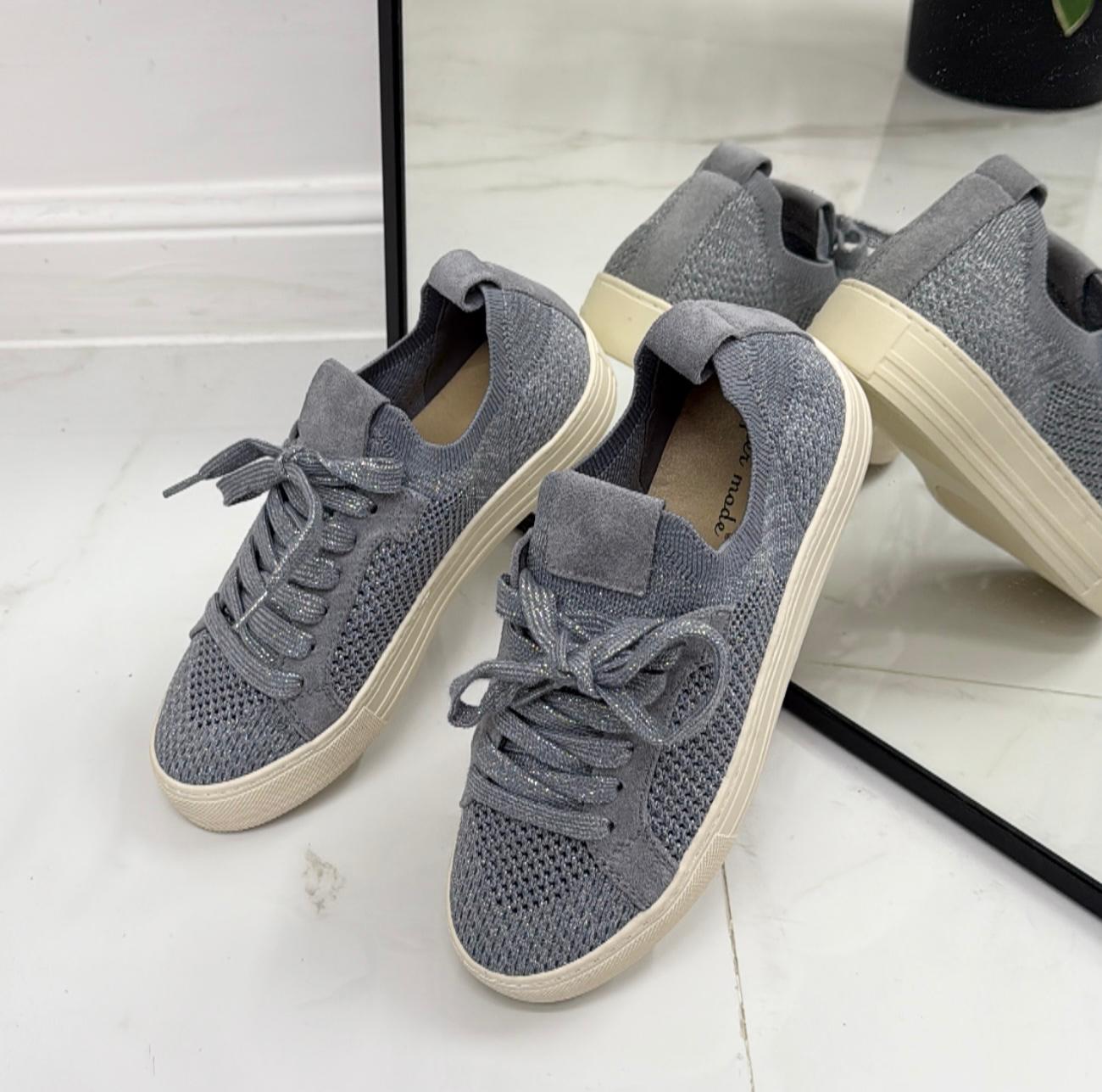 Bahija - Sneakers Donna Lacci Comode Casual Grigio