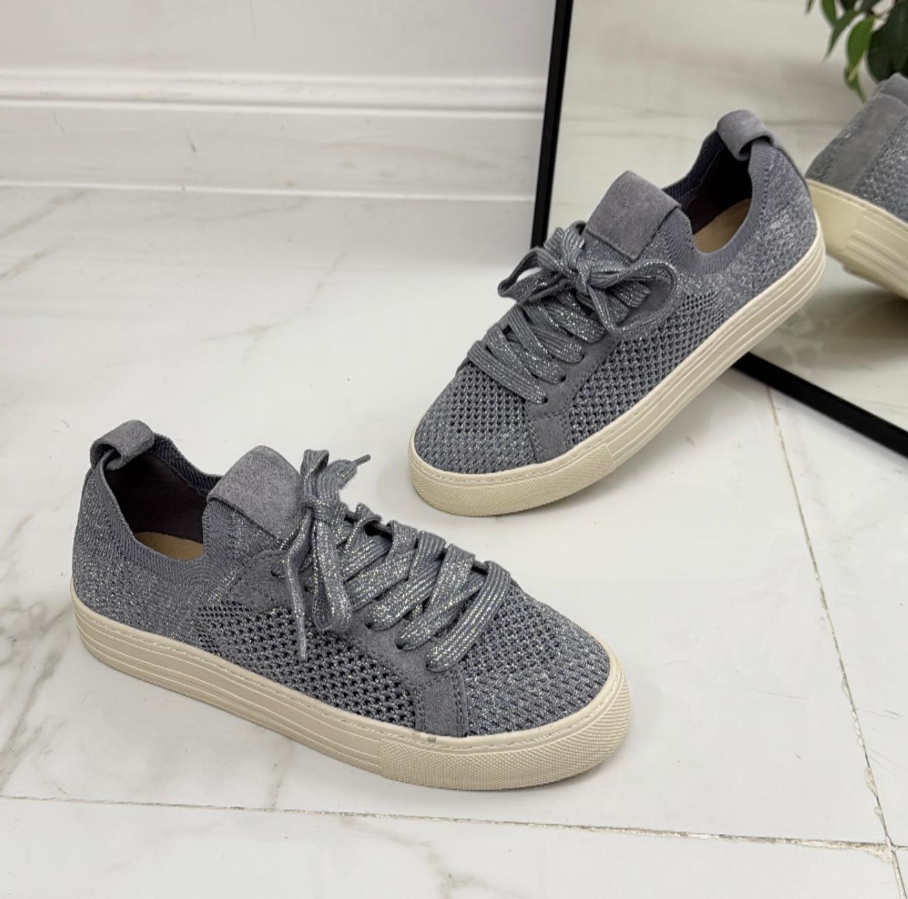 Bahija - Sneakers Donna Lacci Comode Casual Grigio
