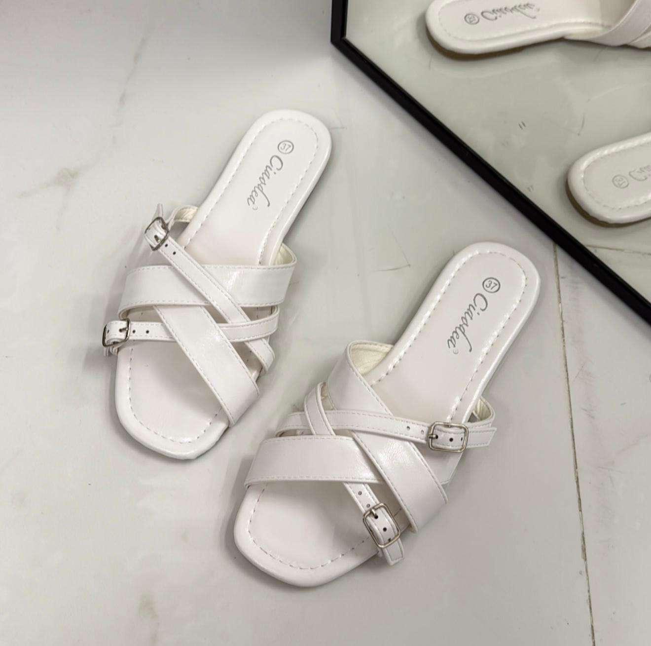 Hella - Sandalo Ciabatte Donna Casual Comode Bianco