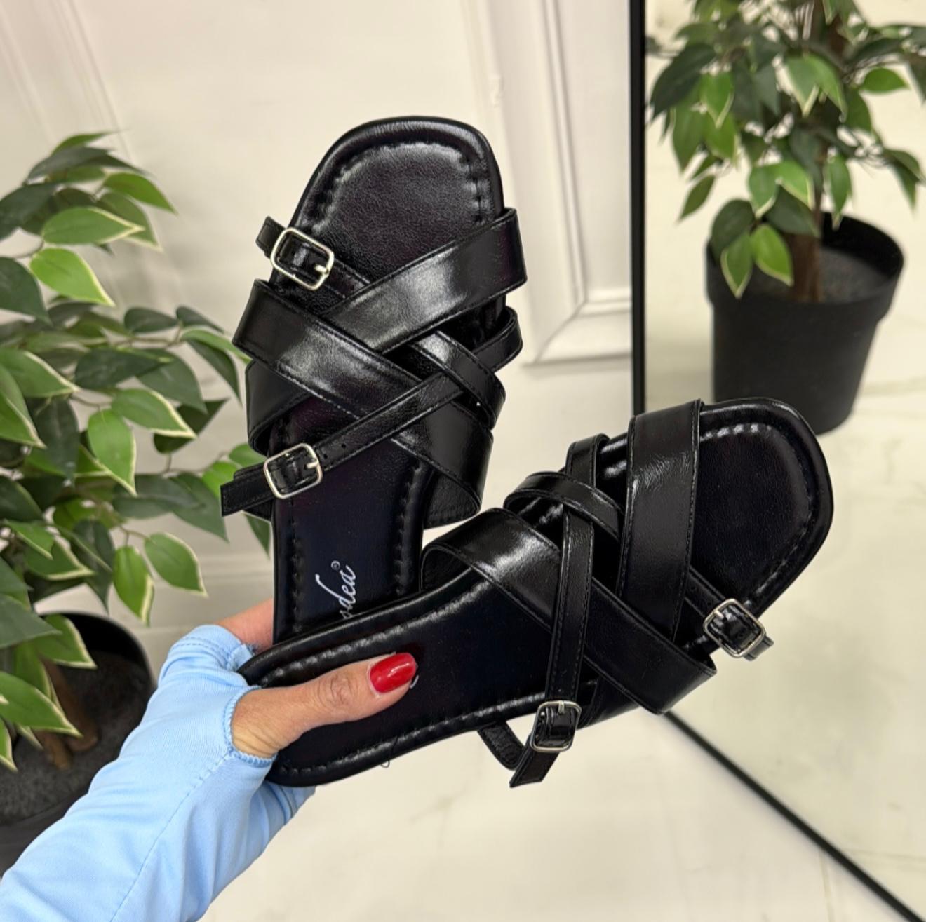 Hella - Sandalo Ciabatte Donna Casual Comode Nero