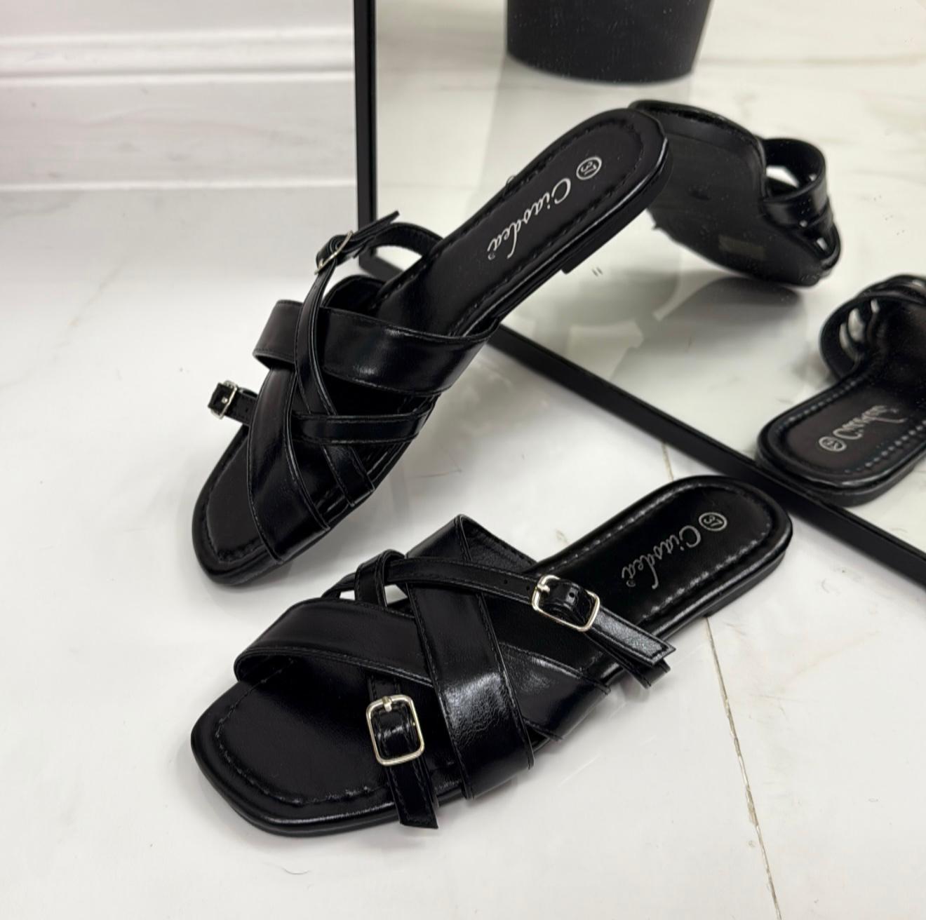 Hella - Sandalo Ciabatte Donna Casual Comode Nero