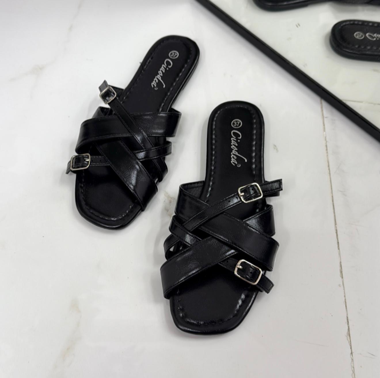 Hella - Sandalo Ciabatte Donna Casual Comode Nero