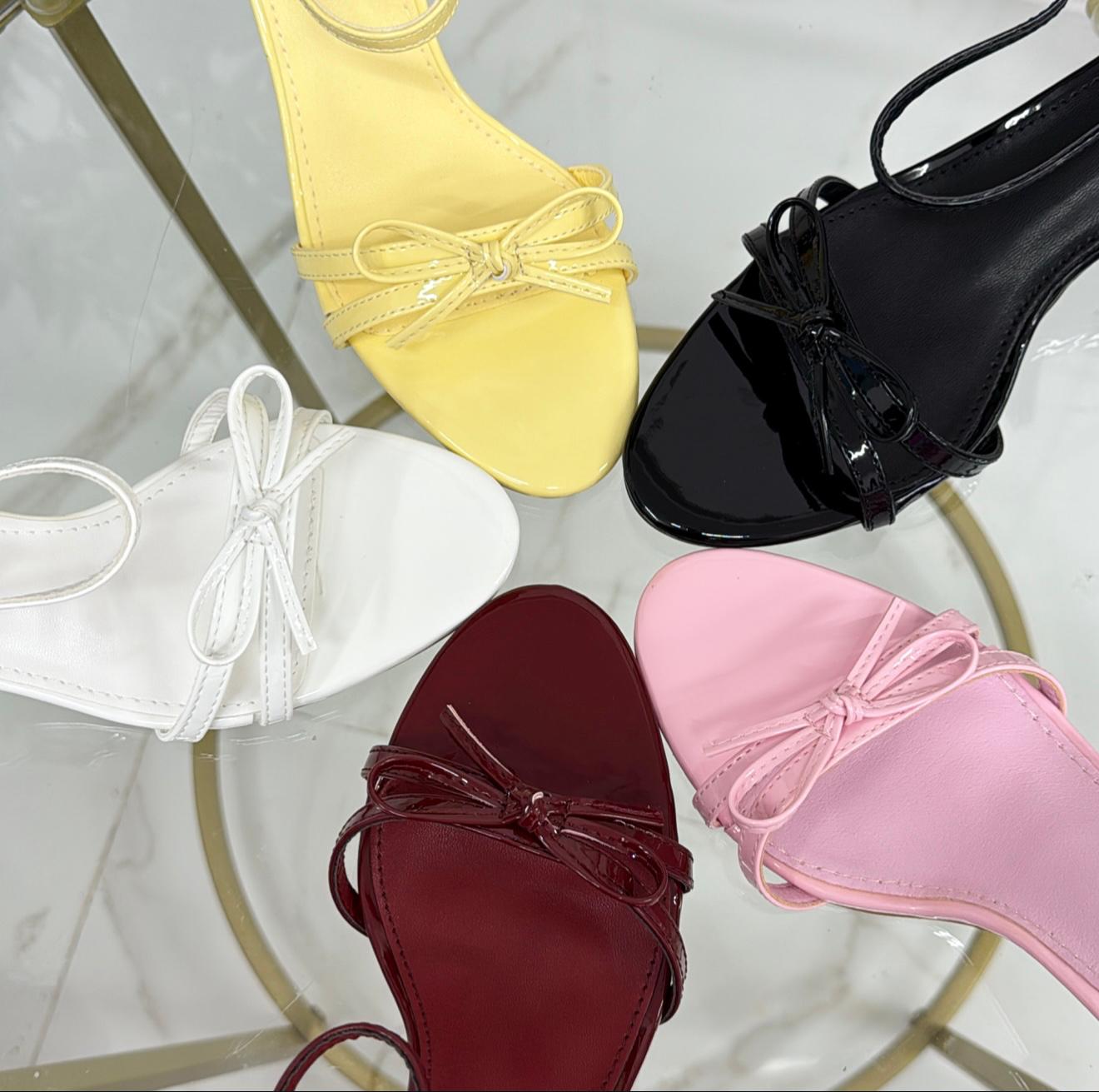 Lulù - Sandalo Donna Scarpa Tacco Punta Nero