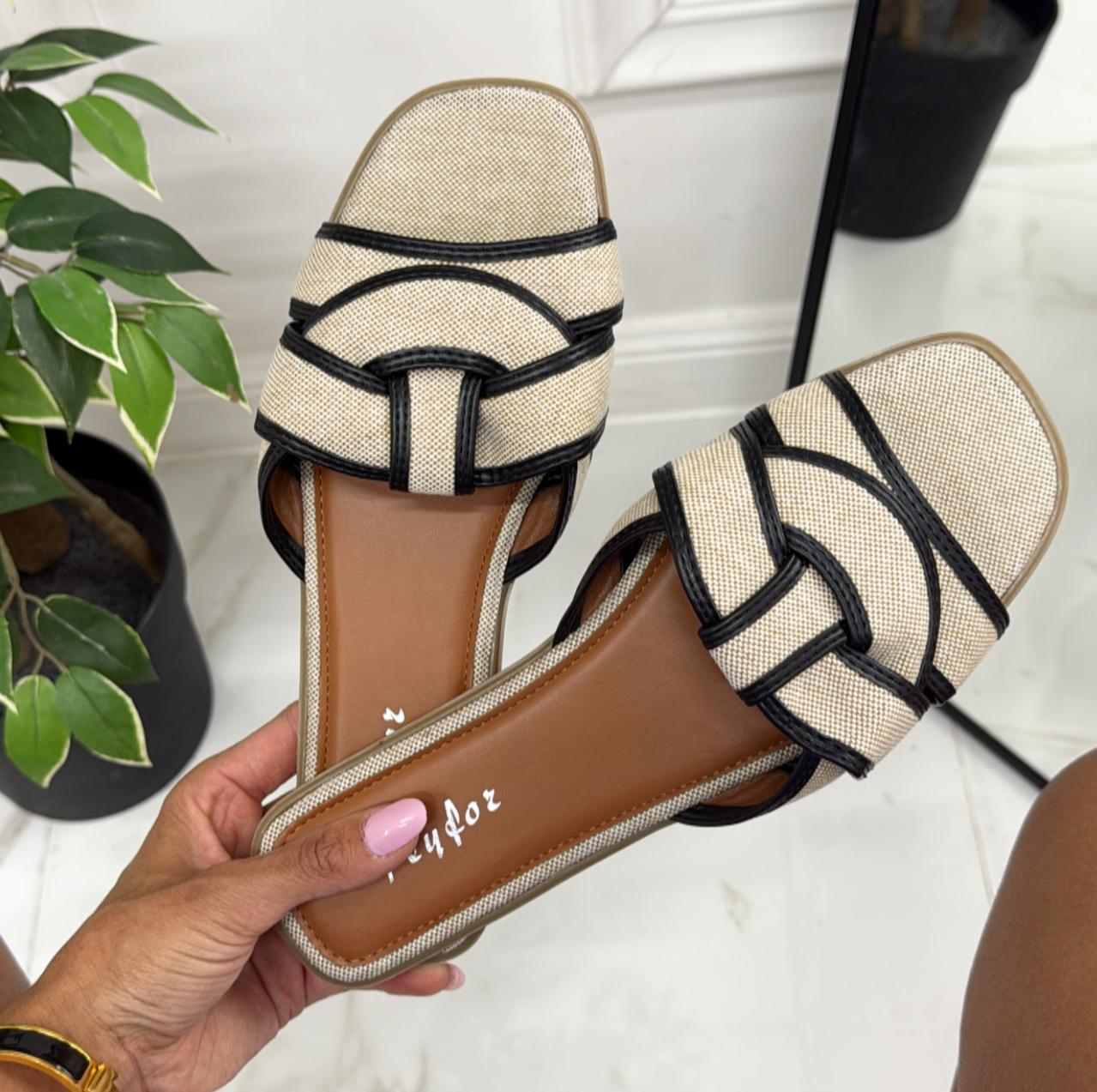 Faby - Sandalo Ciabatte Donna Casual Comode Nero