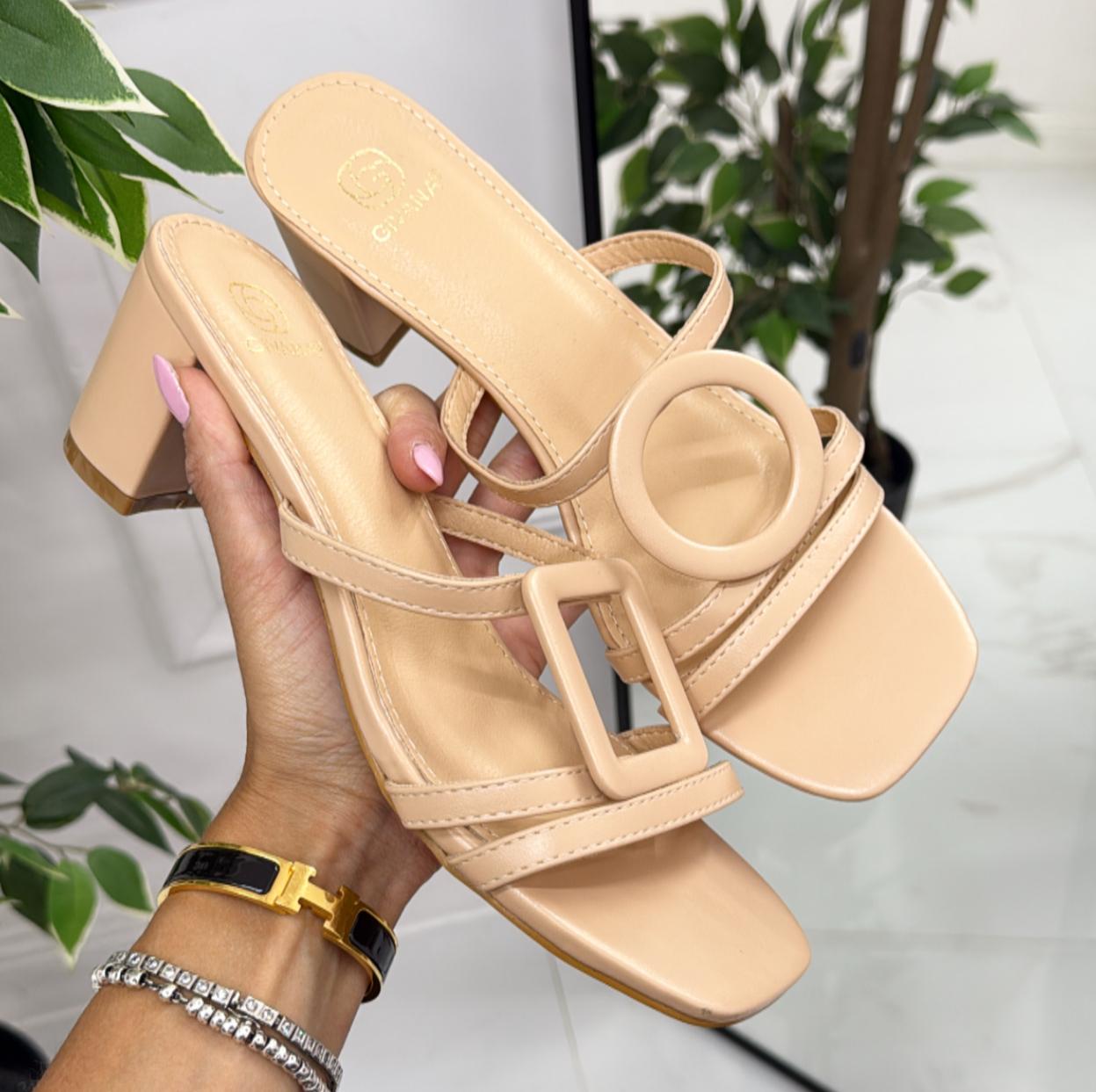 Taylor - Sandalo Donna Scarpa Tacco Punta Nude