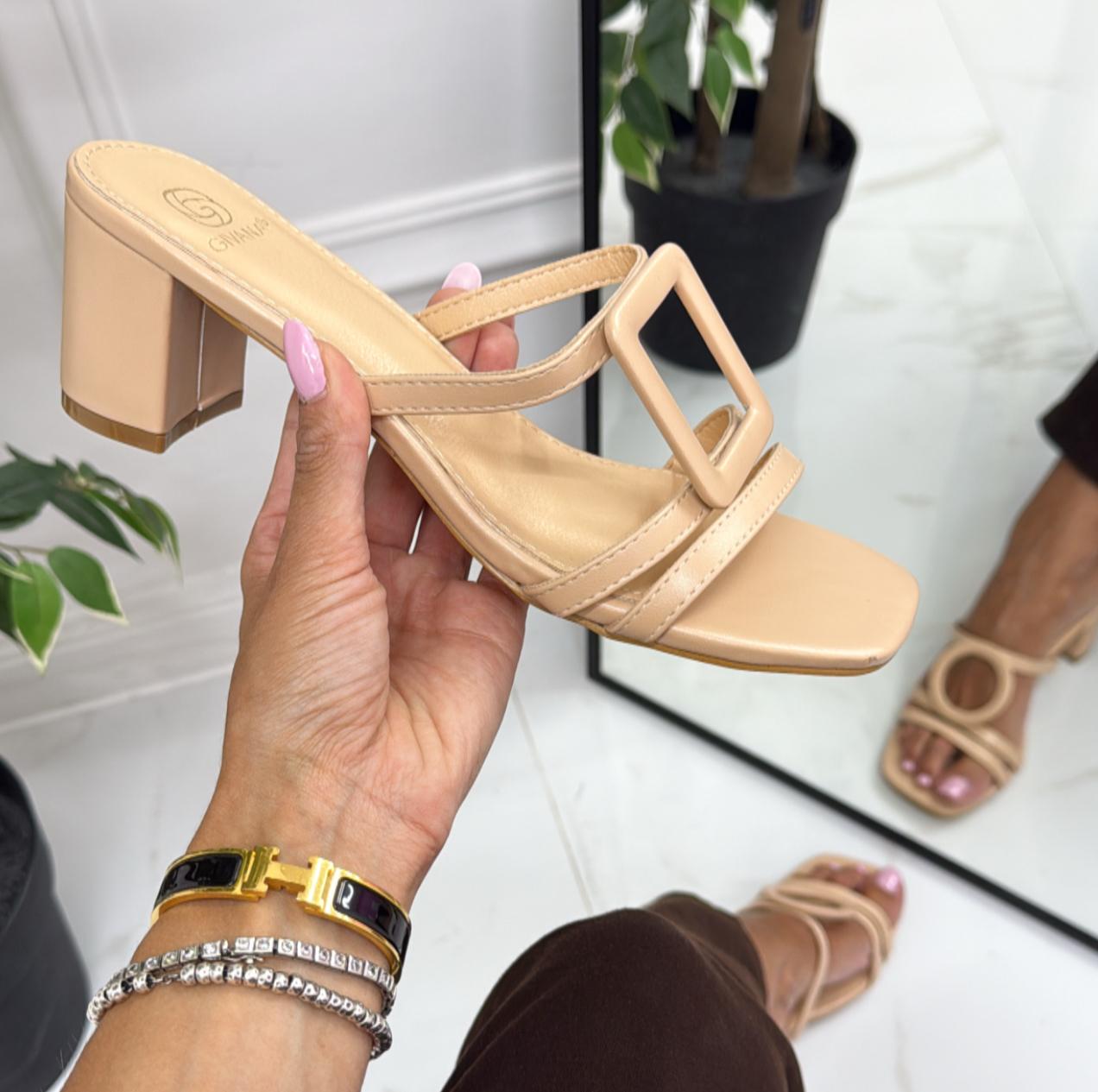 Taylor - Sandalo Donna Scarpa Tacco Punta Nude