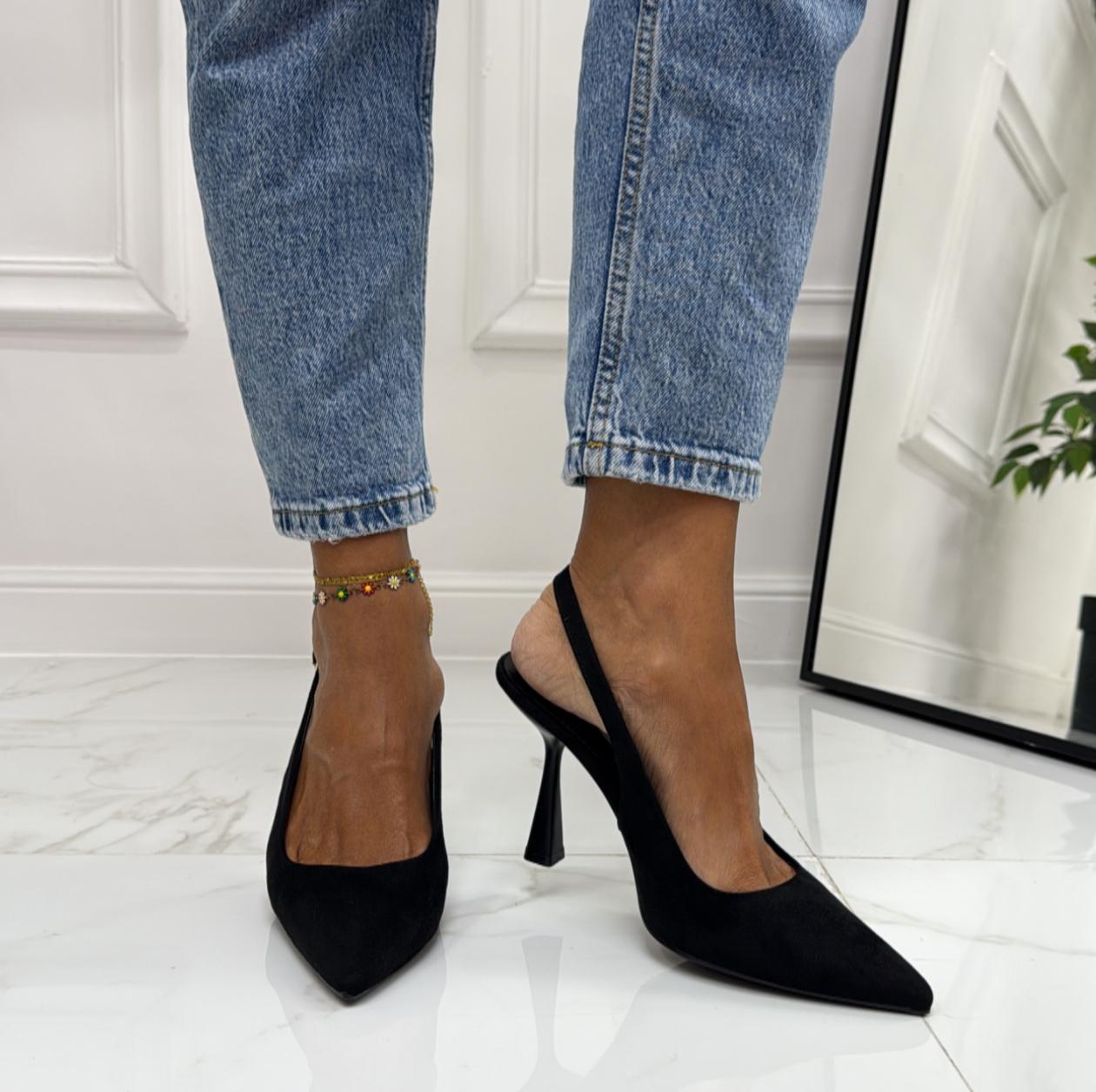 Molly - Decolleté Donna Punta Scarpa Tacco Spillo Nero