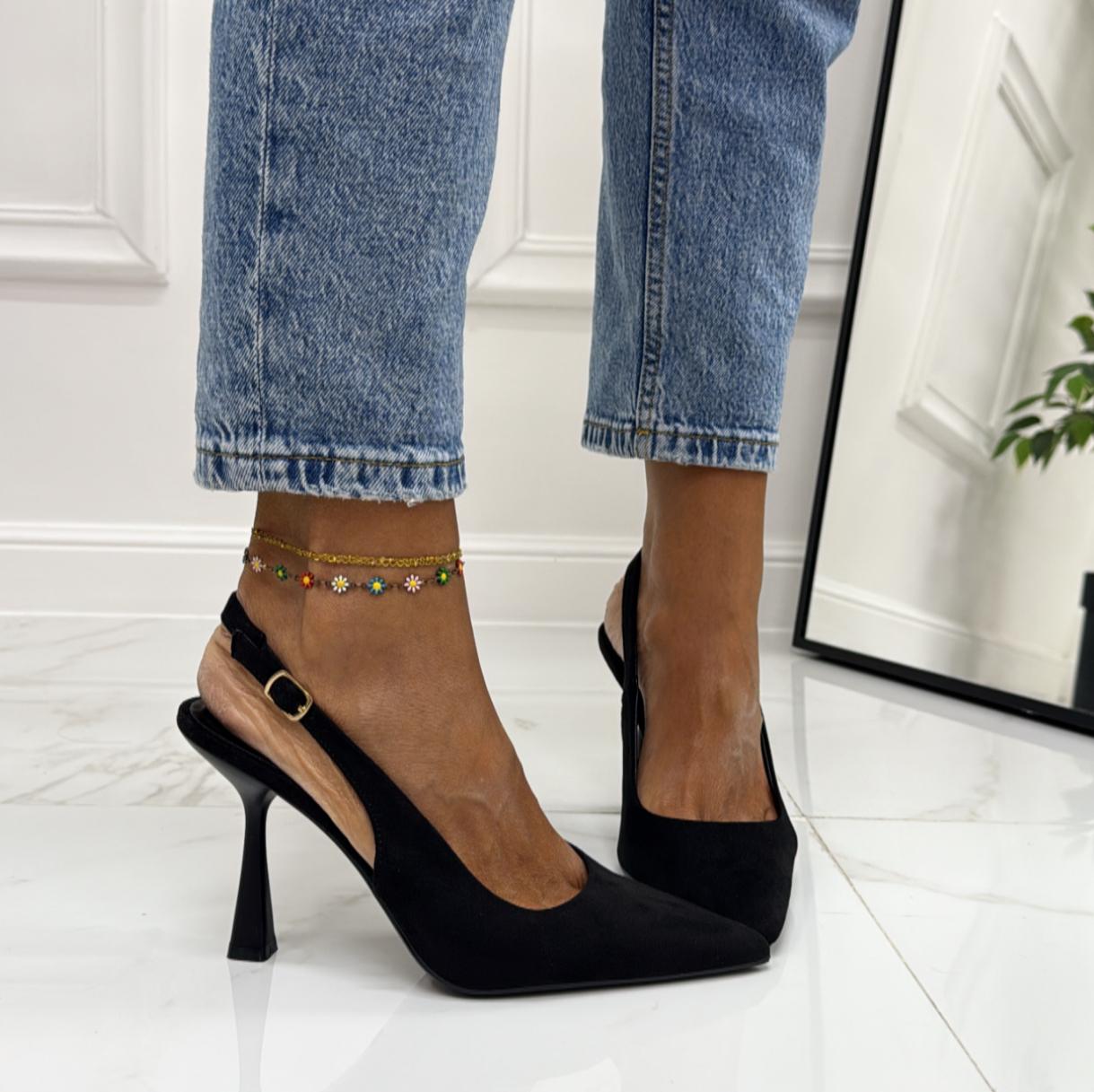Molly - Decolleté Donna Punta Scarpa Tacco Spillo Nero