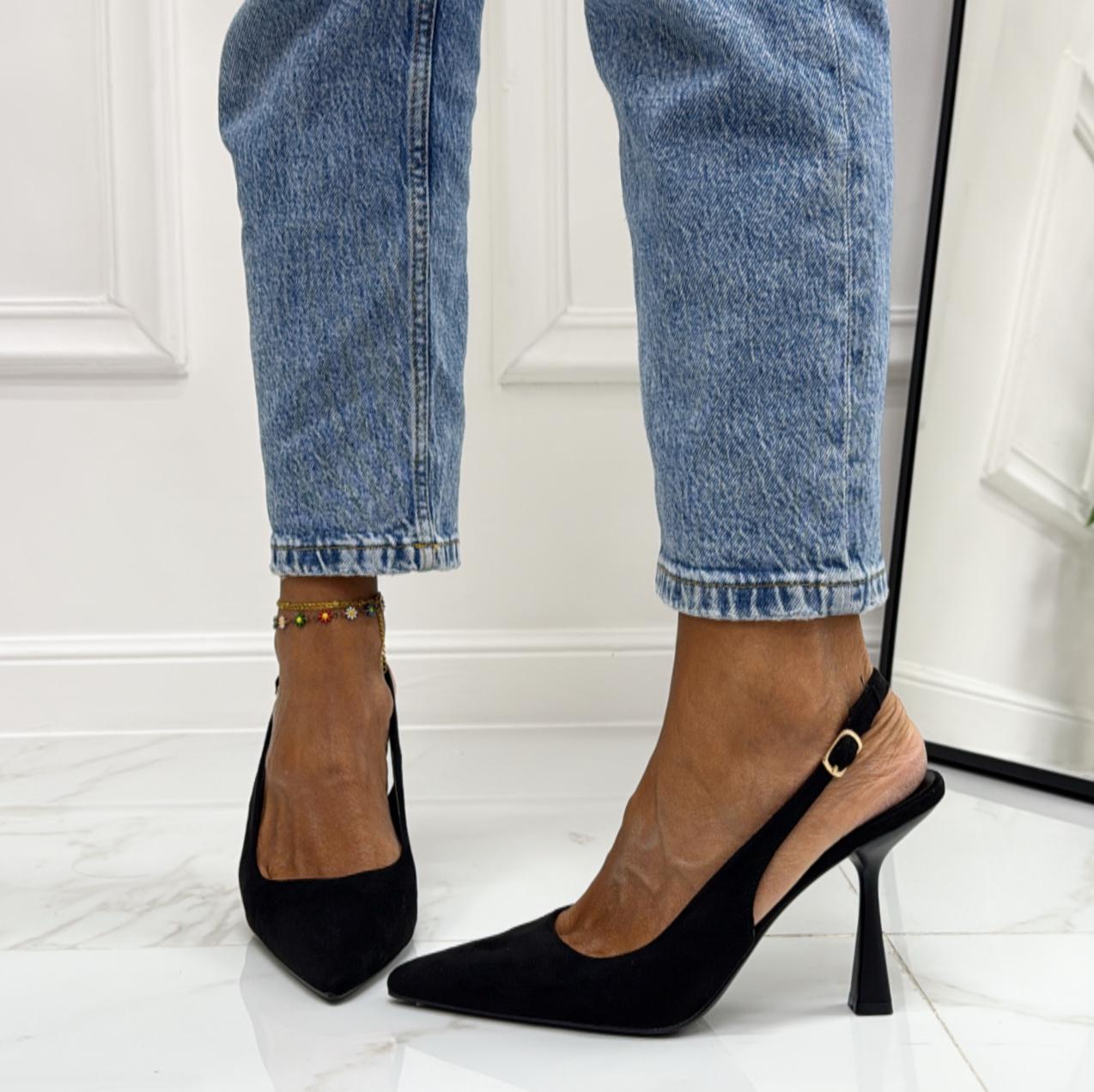 Molly - Decolleté Donna Punta Scarpa Tacco Spillo Nero