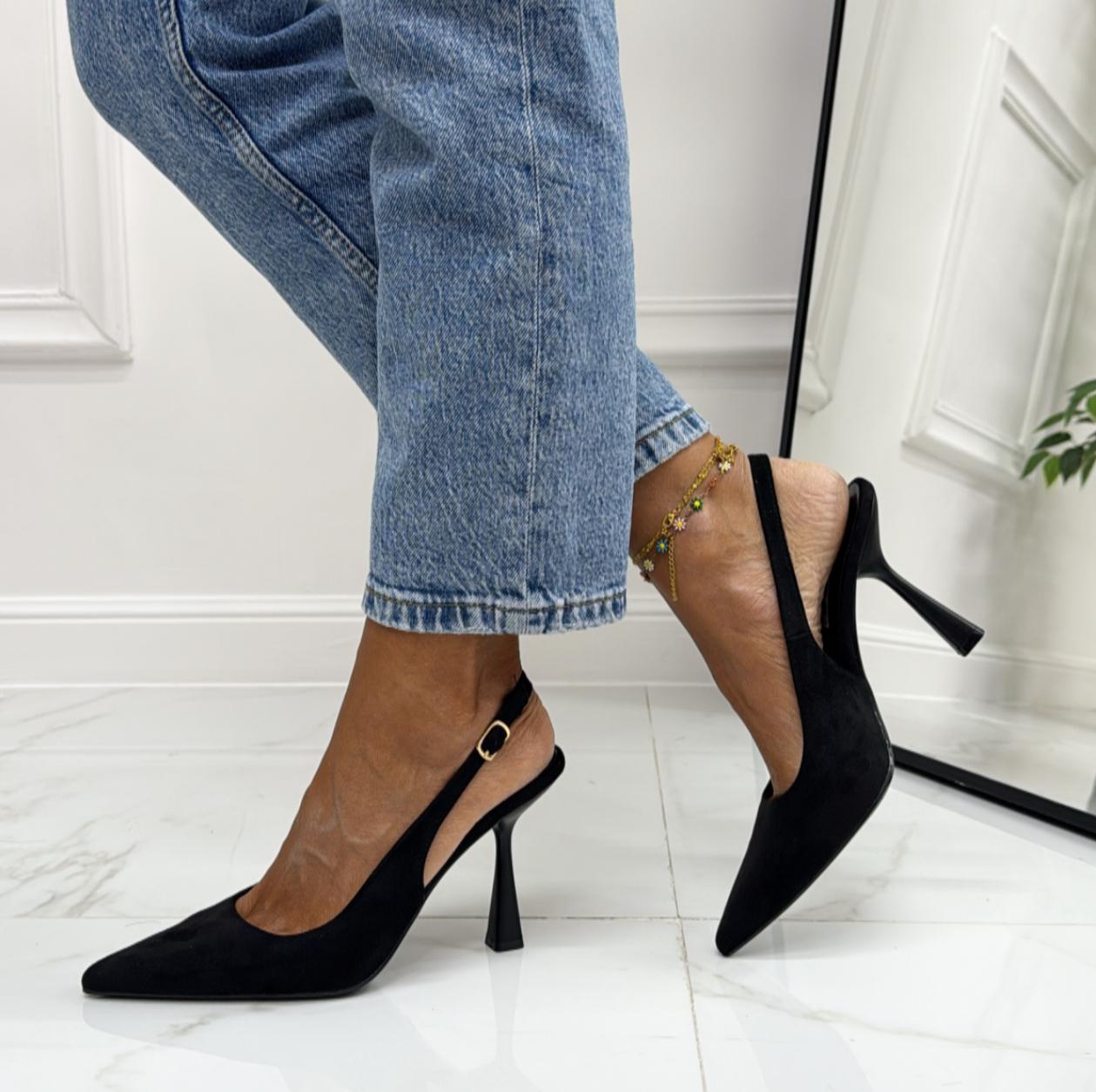 Molly - Decolleté Donna Punta Scarpa Tacco Spillo Nero