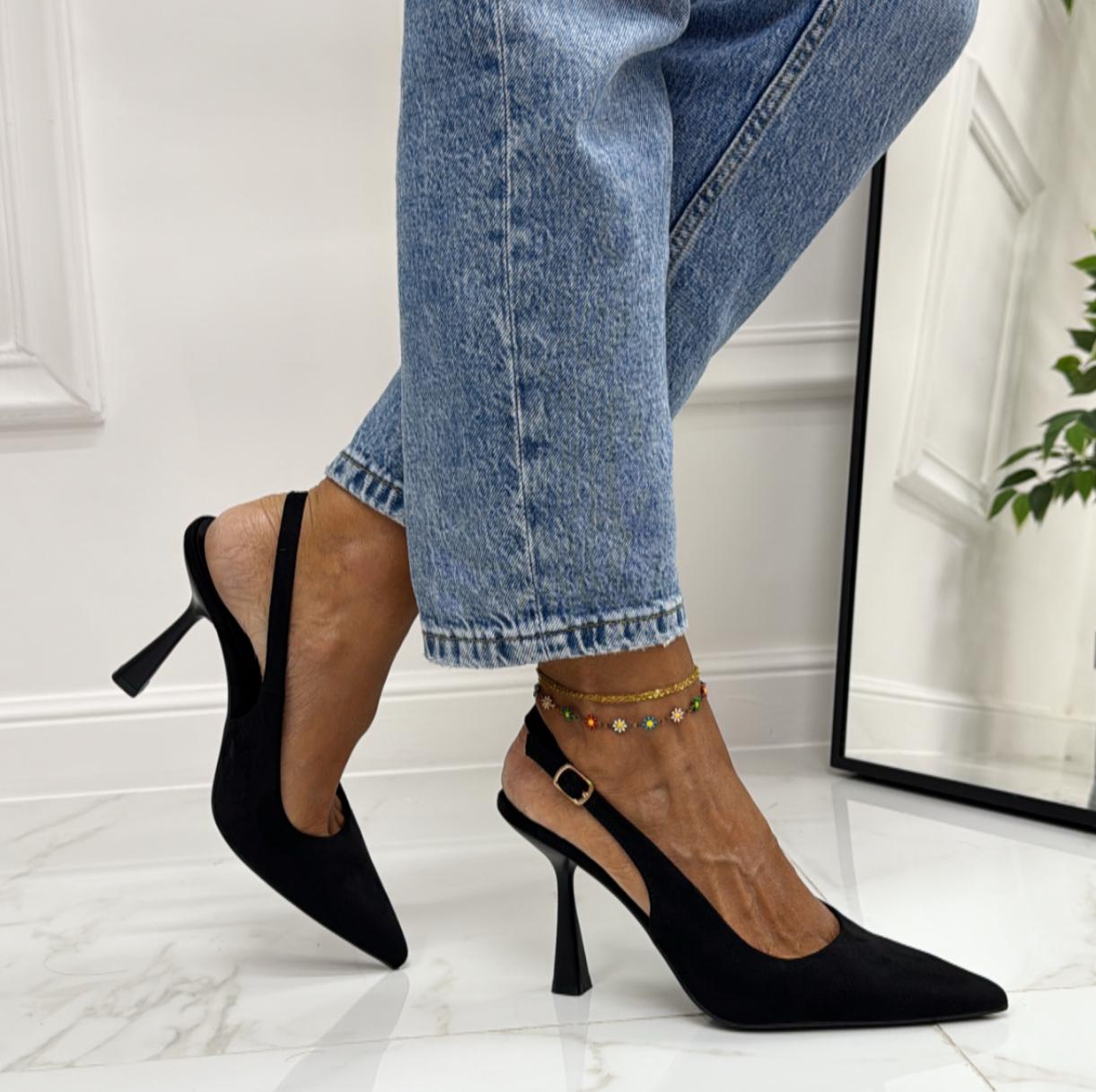 Molly - Decolleté Donna Punta Scarpa Tacco Spillo Nero