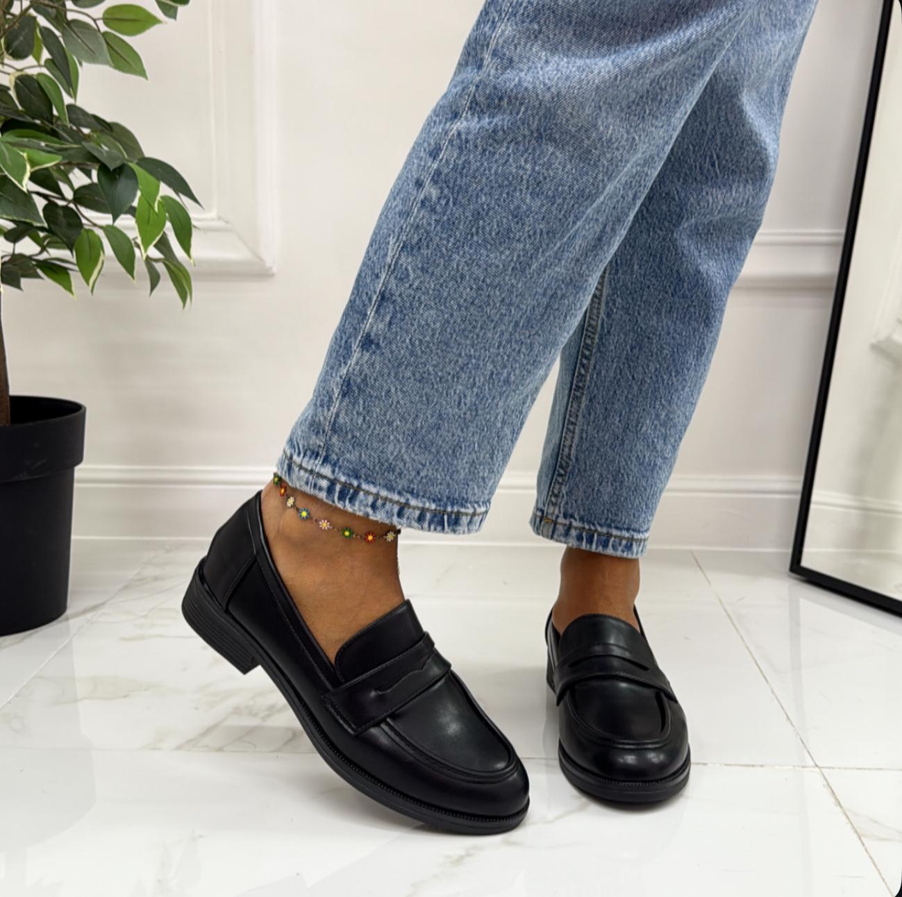 Lola - Mocassino Donna Scarpa Casual Elegante Nero