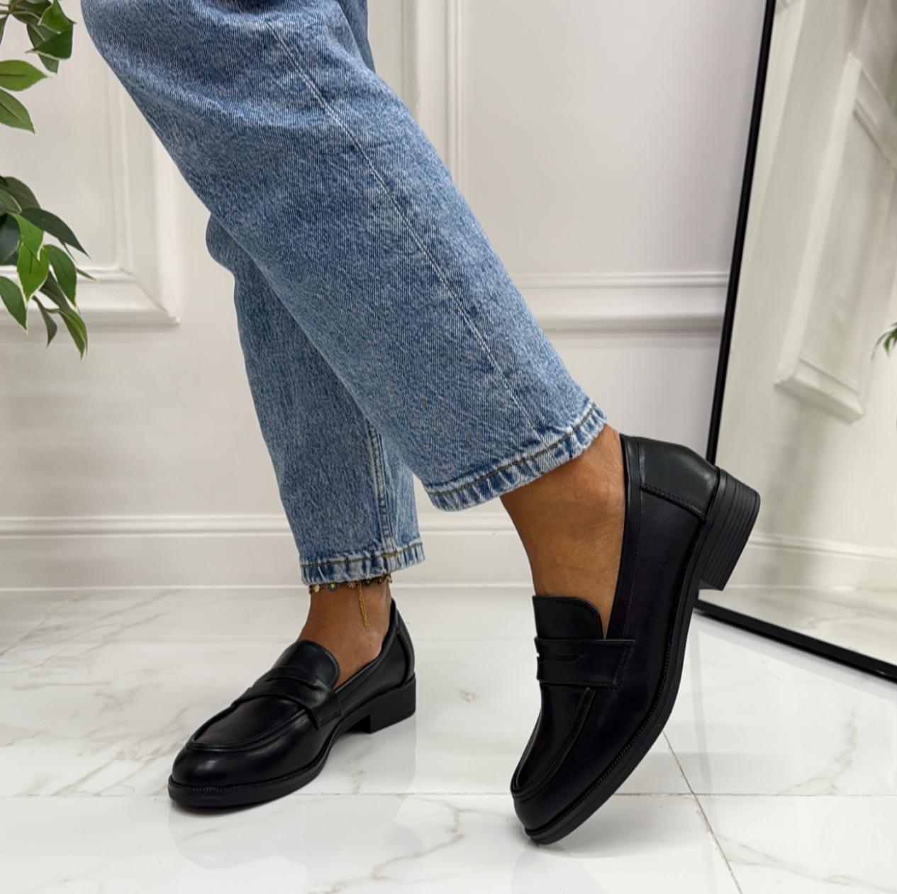 Lola - Mocassino Donna Scarpa Casual Elegante Nero
