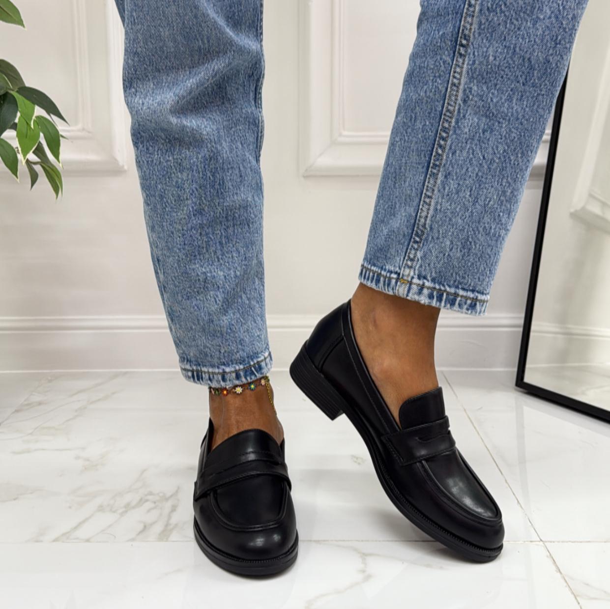 Lola - Mocassino Donna Scarpa Casual Elegante Nero