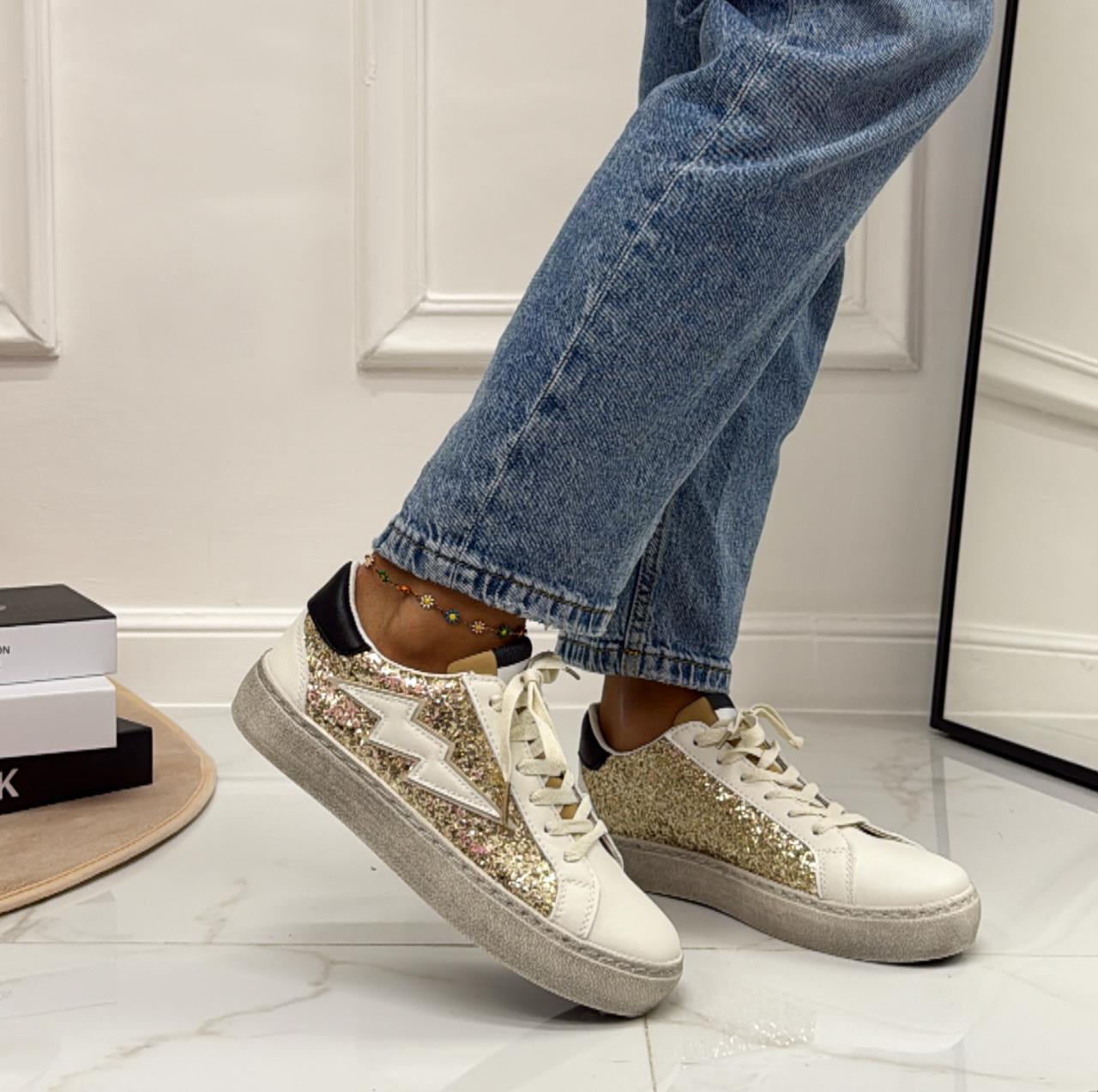 Asia - Sneakers Donna Lacci Comode Casual Oro