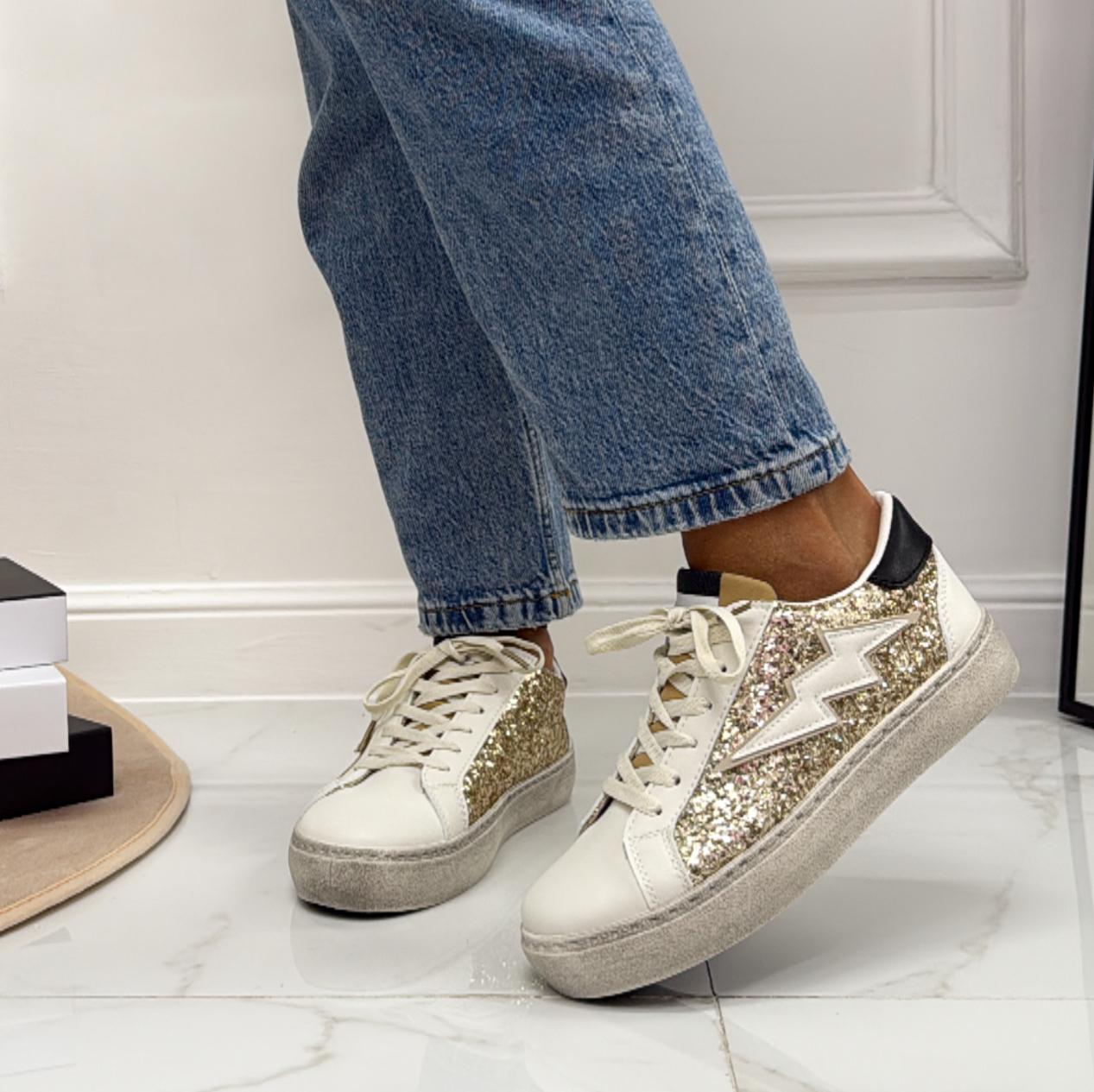 Asia - Sneakers Donna Lacci Comode Casual Oro