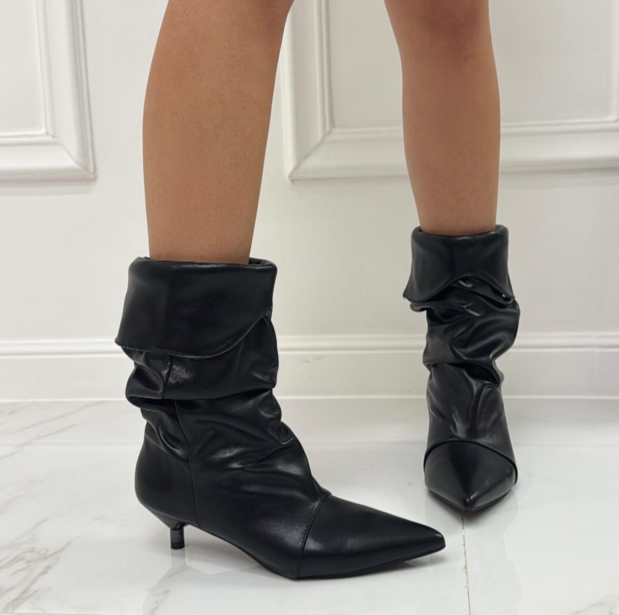 Charly - Stivale Alto Tacco Donna Nero