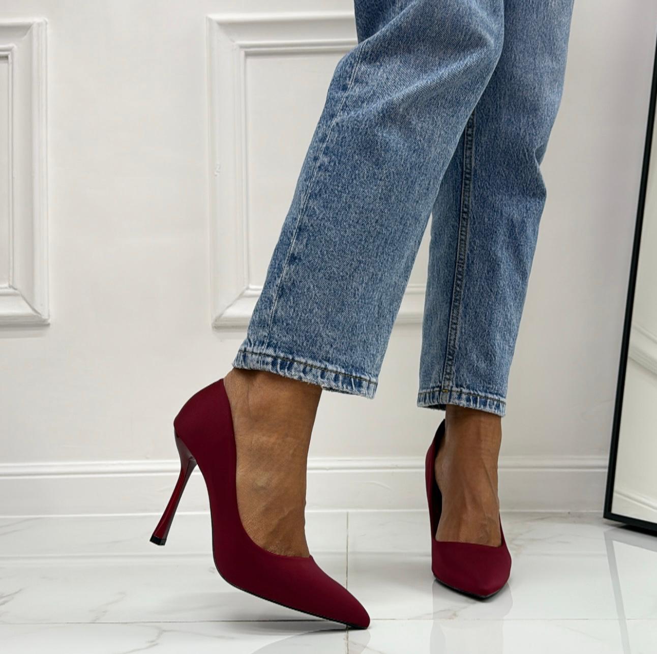 Lulù - Décolleté Donna Punta Tacco Spillo Bordeaux
