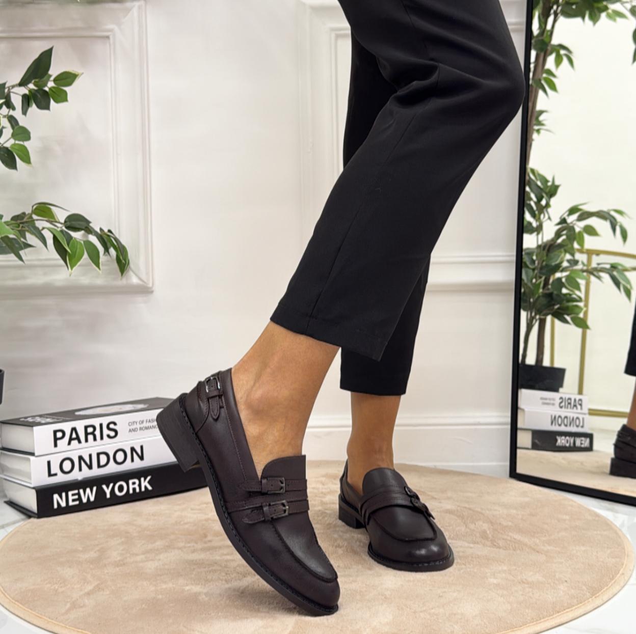 Maila - Mocassino Donna Scarpa Casual Elegante Marrone