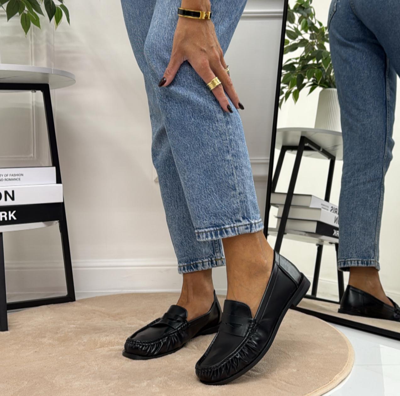 Katrine - Mocassino Donna Scarpa Casual Elegante Nero