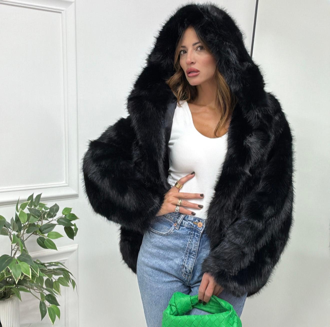 Fox - Eco Pelliccia Nero
