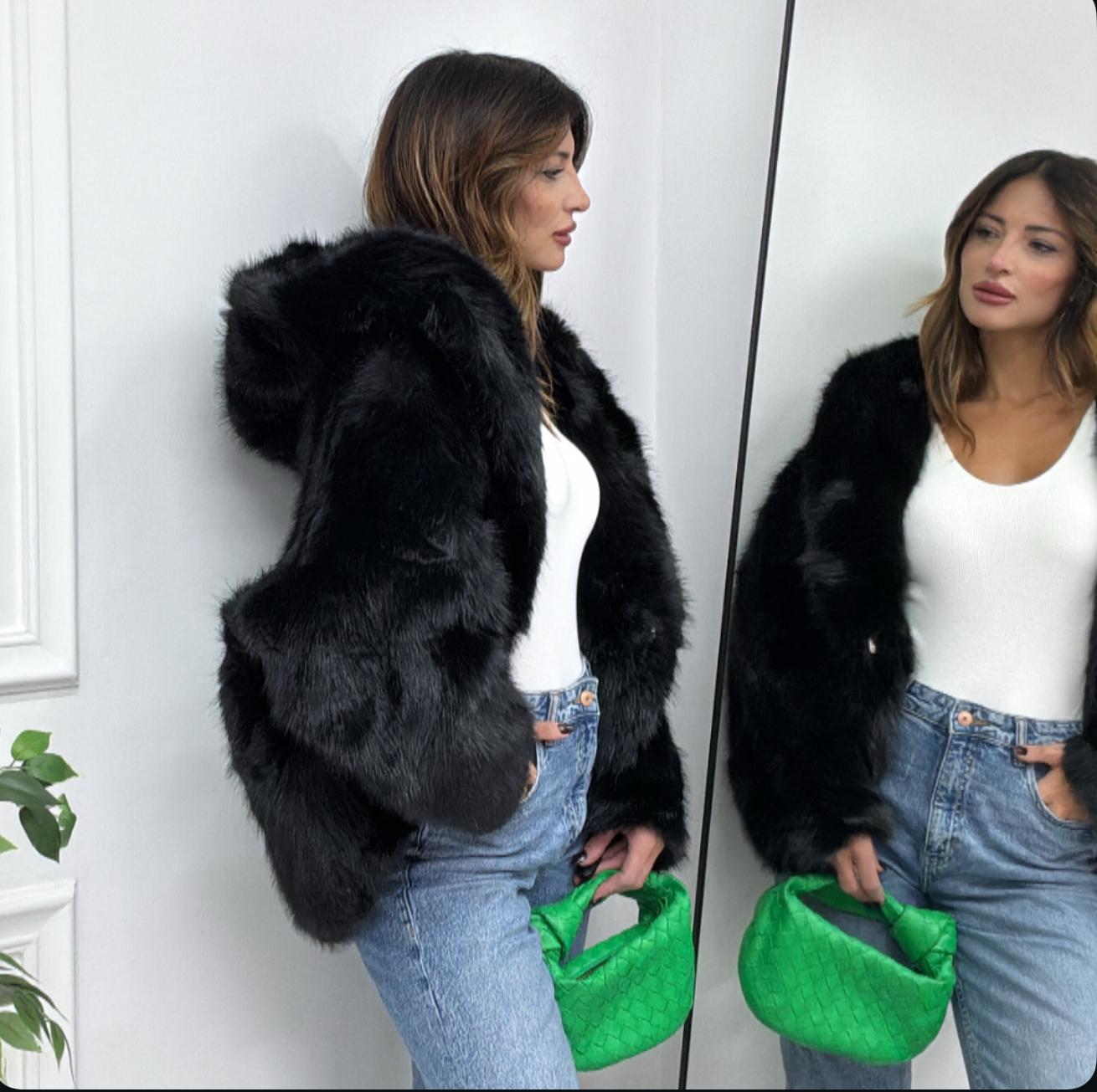 Fox - Eco Pelliccia Nero