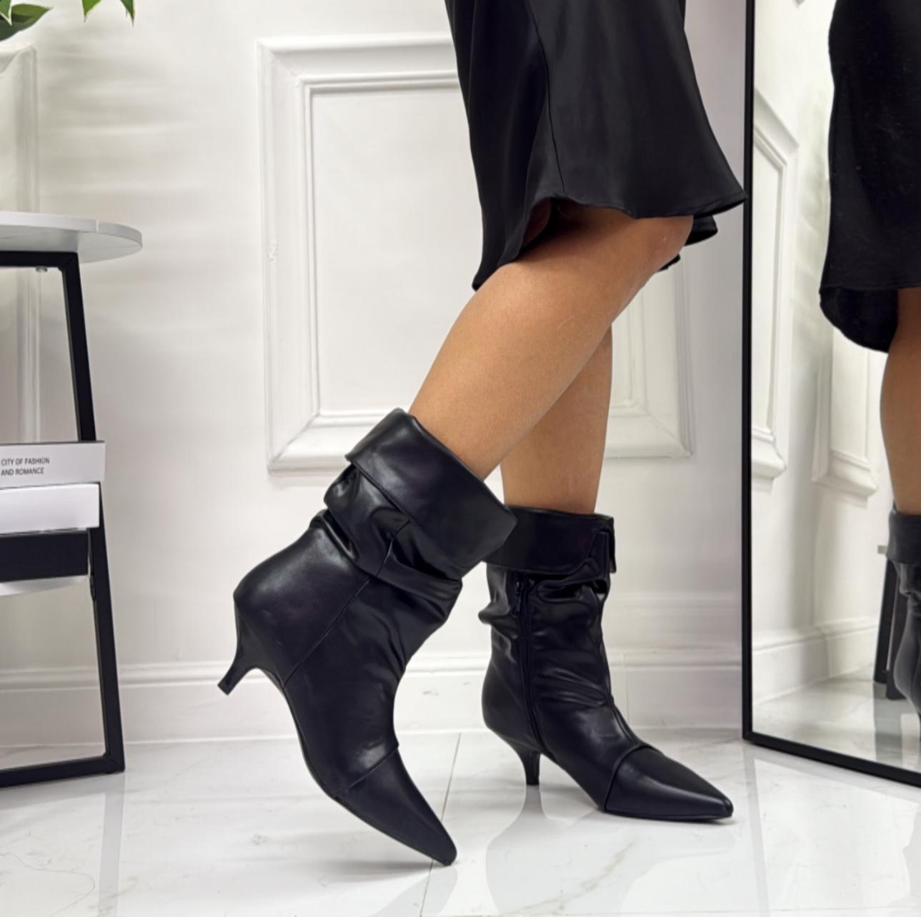 Charly - Stivale Alto Tacco Donna Nero