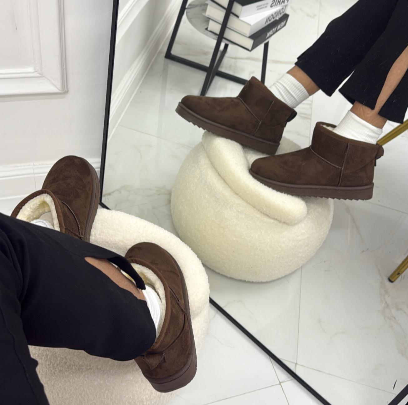 Ginevra - Stivaletto Eskimo Boots Comodo Marrone