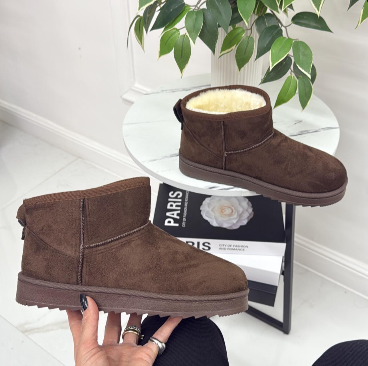 Ginevra - Stivaletto Eskimo Boots Comodo Marrone