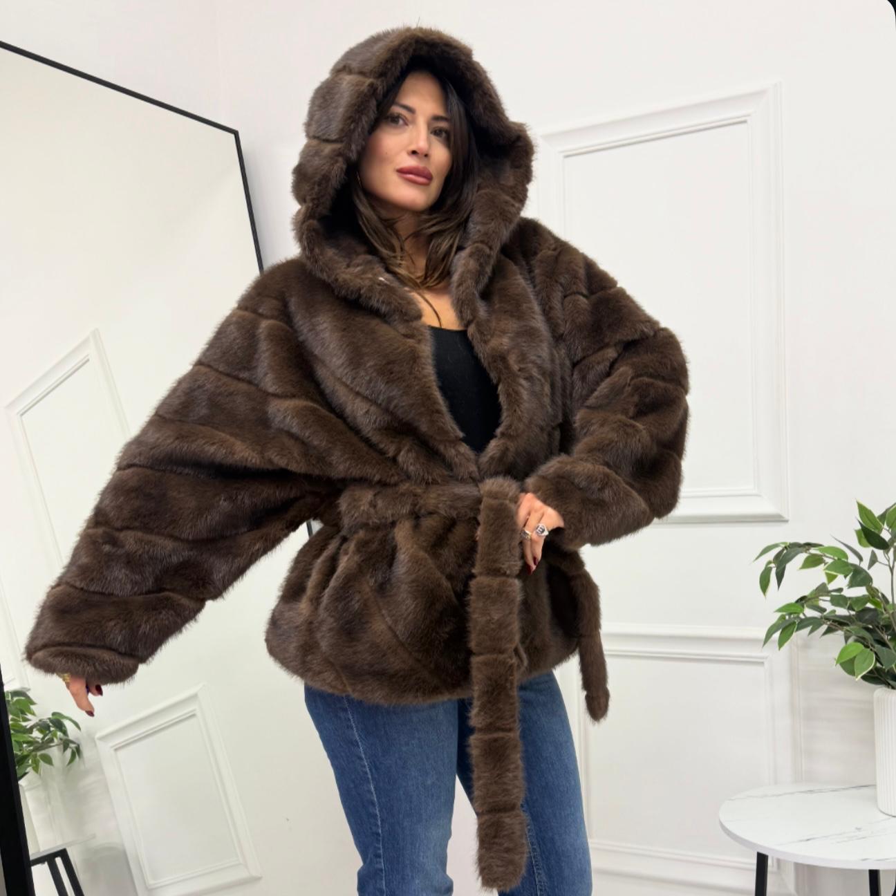 Paris - Eco Pelliccia Marrone