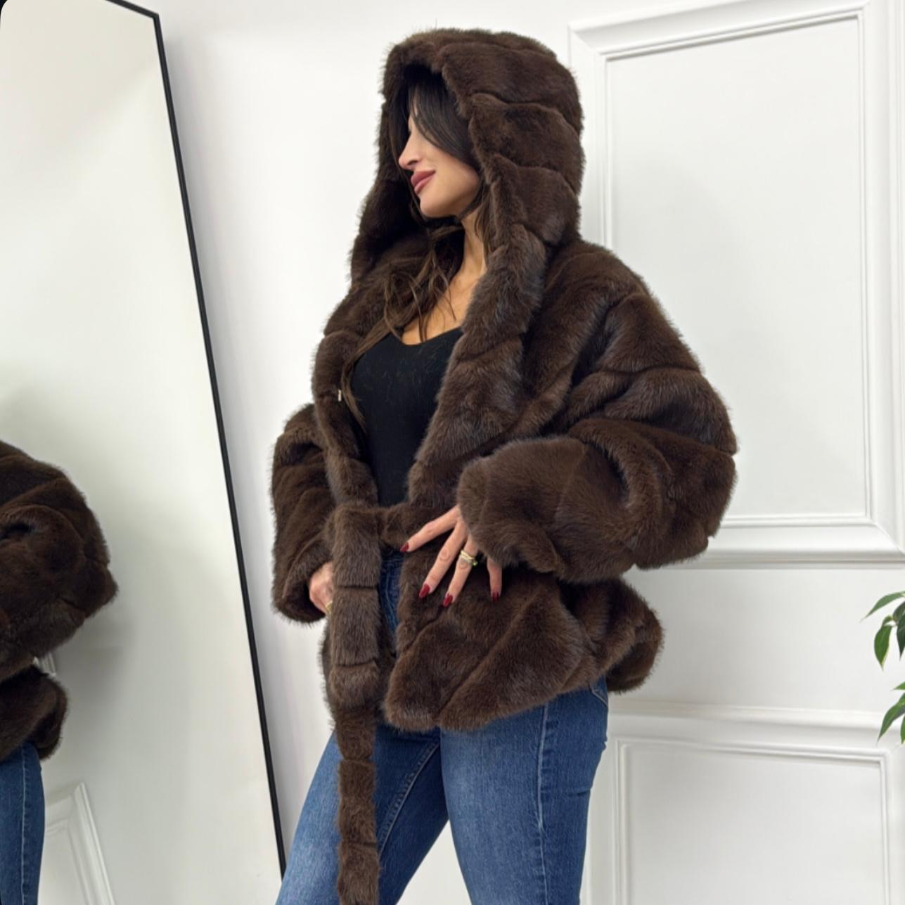 Paris - Eco Pelliccia Marrone