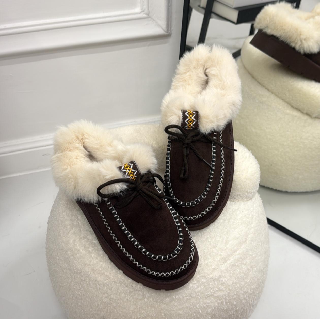 Olimpia - Stivaletto Eskimo Boots Gomma Alta Marrone