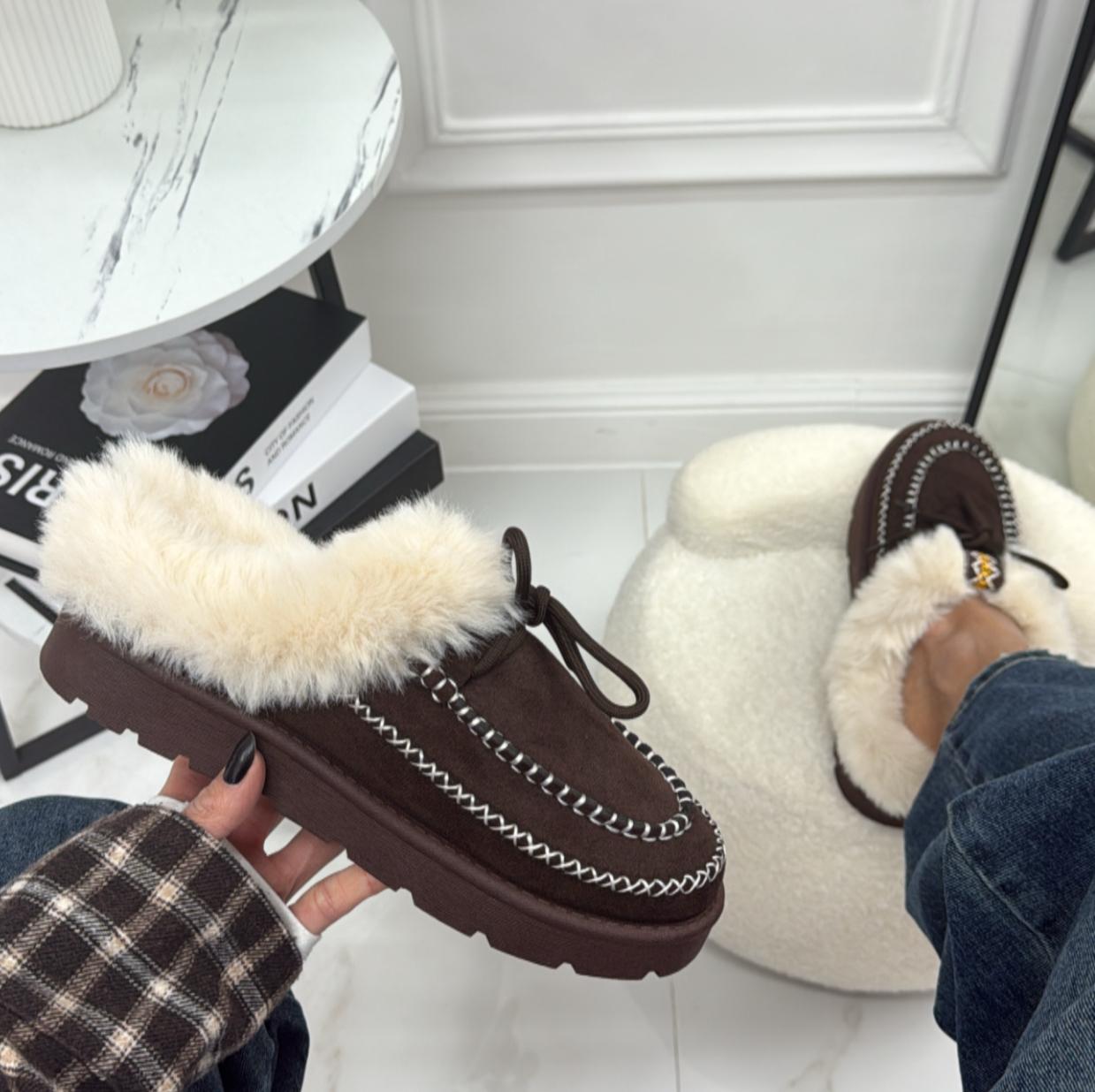 Olimpia - Stivaletto Eskimo Boots Gomma Alta Marrone