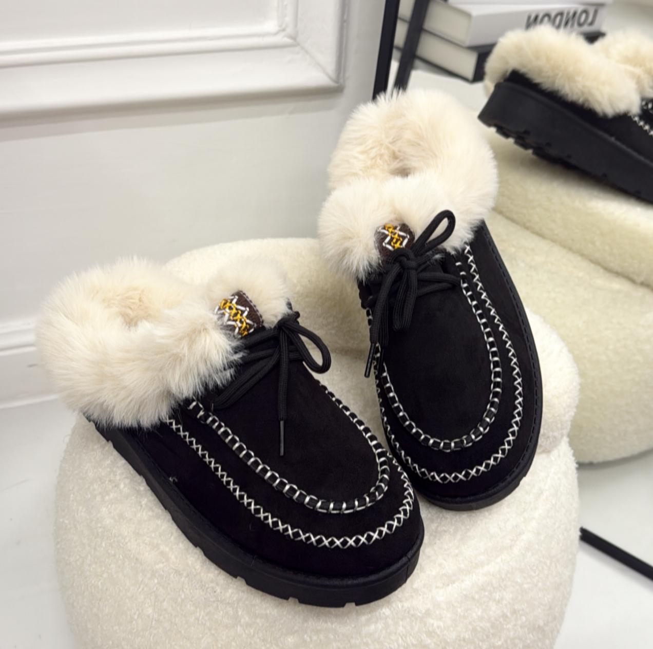 Olimpia - Stivaletto Eskimo Boots Gomma Alta Nero