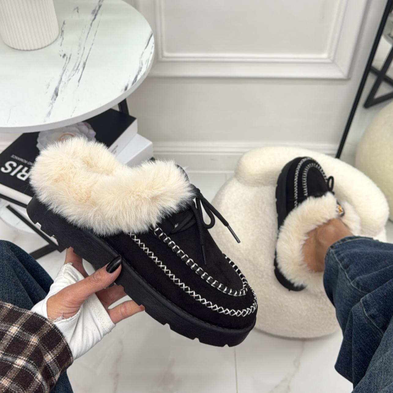 Olimpia - Stivaletto Eskimo Boots Gomma Alta Nero