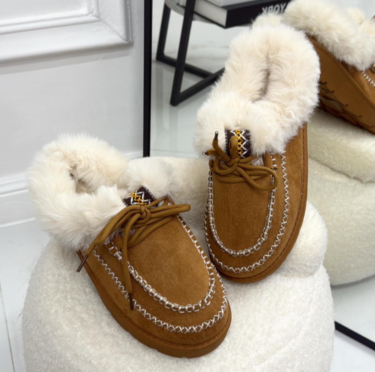 Olimpia - Stivaletto Eskimo Boots Gomma Alta Cuoio