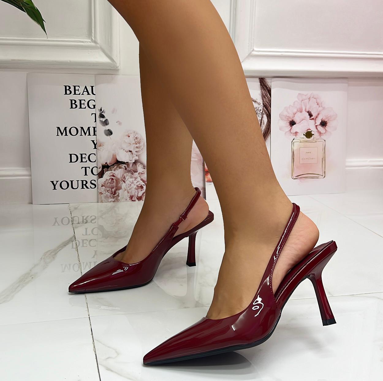 Tacco Largo Tacchi A Spillo Donne Scarpe Da Sera Cerimonia Tacchi