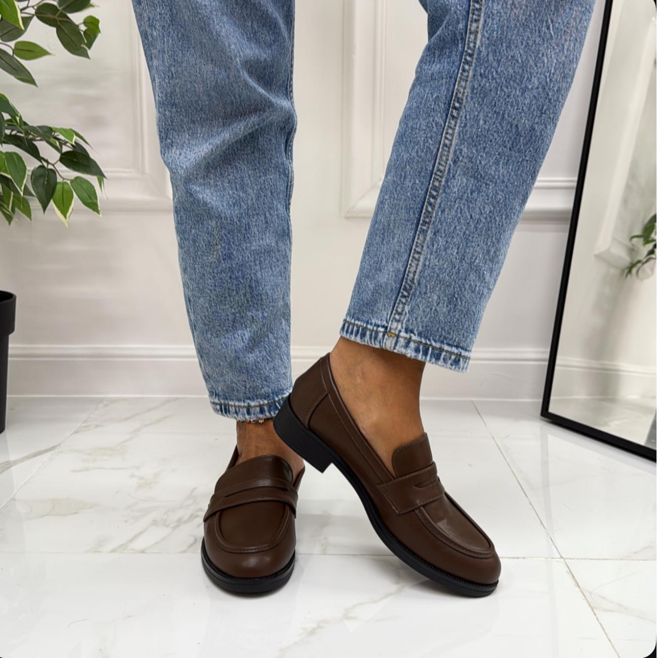Lola - Mocassino Donna Scarpa Casual Elegante Marrone
